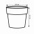 Elho B.For Original Round Mini Plant Pot 7cm - White