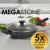 Salter Megastone 28cm Wok - Silver