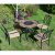 Bayfield Firepit 89Cm Table With 4 Ascot Chairs Set