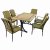 Charleston Dining Table With 6 Ascot Deluxe Chairs Set