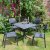 Clip 70Cm Table With 4 Bora Chair Set - Anthracite