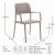 Cube Dining Table With 6 Bora Chair Set Turtle Dove