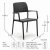 Cube Dining Table With 6 Bora Chair Set Anthracite