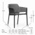 Cube Dining Table With 6 Net Chair Set Anthracite