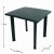 Rapino Square Table With 4 Pineto Chairs Set Green