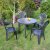 Revello Round Table With 4 Pineto Chairs Set Anthracite