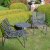 Step Low Table With 2 Doga Relax Chair Set - Anthracite