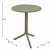 Step Low Table With 2 Doga Relax Chair Set - Olive