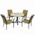 Montpellier Dining Table With 4 Ascot Deluxe Chairs Set