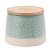 The English Tableware Company - Artisan Flower Blue Canister with Bamboo Lid