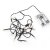Konstsmide Battery Operated Set of 20 LED Cherry Lights with Black Wire - Warm White