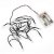 Konstsmide Battery Operated Set of 50 LED Cherry Lights with Black Wire - White