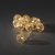 Konstsmide Gold Metal Ball LED Lights - Warm White