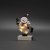 Konstsmide Battery Operated Wood & Cotton Snowman with 6 LED