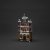 Konstsmide Battery/USB Operated Set of 3 Small Houses with Amber LED