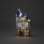 Konstsmide Battery/USB Operated Set of 3 Small Houses with Warm White LED