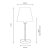 Oaks Lighting Alina Table Lamp Large White