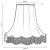 Oaks Lighting Scallop Shade with Fringe Ivory - Various Sizes