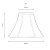 Oaks Lighting Empire Shade Cream - Various Sizes