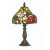 Oaks Lighting Tiffany Style Peonies Table Lamp