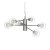 Oaks Lighting Harren 6 Light Pendant Chrome