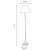 Oaks Lighting Lastur Floor Lamp Soft Grey