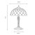 Oaks Lighting Tiffany Style Jewel Table Lamp