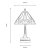 Oaks Lighting Tiffany Style Camillo Table Lamp