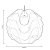 Oaks Lighting Akari Non-Electric Pendant Large White