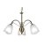 Oaks Lighting Turin 3 Light Chandelier Antique Brass