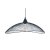 Oaks Lighting Helios Single Pendant with 1000mm Cord Black