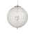 Oaks Lighting Ballon Crystal Pendant 600mm Antique Chrome