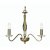 Oaks Lighting Vesta 3 Light Chandelier Antique Brass