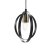 Oaks Lighting Orb Single Pendant Black