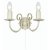 Oaks Lighting Tuscany Double Wall Light Ivory