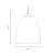 Oaks Lighting Oriata Pendant Large Smoked