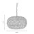 Oaks Lighting Davoli Oval Pendant Chrome