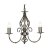 Oaks Lighting Tuscany 3 Light Chandelier Antique Silver