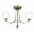 Oaks Lighting Hamburg 3 Light Chandelier Antique Brass