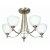 Oaks Lighting Hamburg 5 Light Chandelier Antique Brass