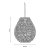 Oaks Lighting Linz Paper String Non-Electric Pendant Small