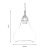 Oaks Lighting Turua Pendant 335 x 245mm Chrome