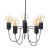 Oaks Lighting Tala 5 Light Chandelier Black