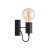 Oaks Lighting Tala Wall Light Black