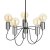 Oaks Lighting Tala 5 Light Chandelier Chrome