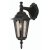 Oaks Lighting Haxby Outdoor Wall Lantern Down Black