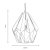 Oaks Lighting Pylos Large Pendant Gold