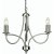 Oaks Lighting Loop 3 Light Chandelier Antique Chrome