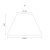 Oaks Lighting Cotton Coolie Shade Chocolate - Various Sizes