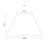 Oaks Lighting Cotton Coolie Shade Slate - Various Sizes